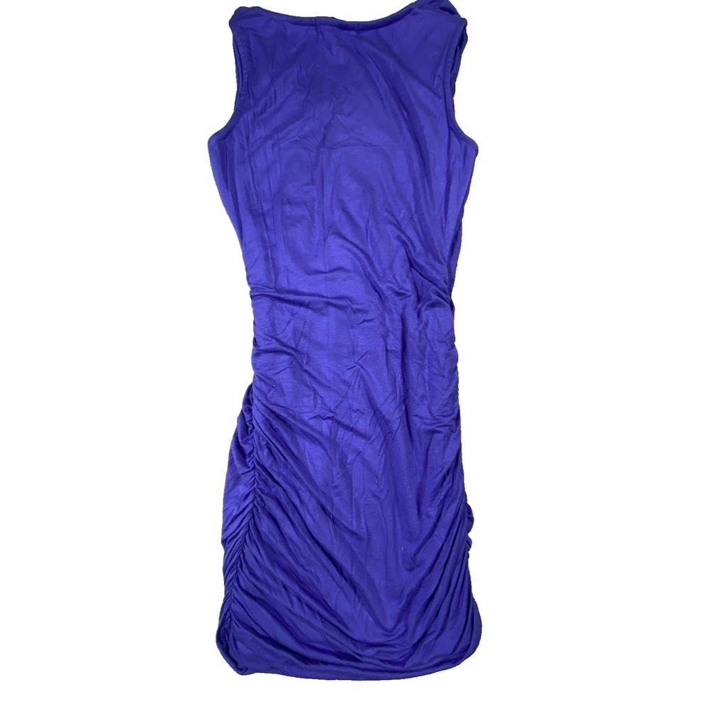 Casual Couture by Green Envelope Bodycon Dress Womens S Blue Ruched USA Made NWT